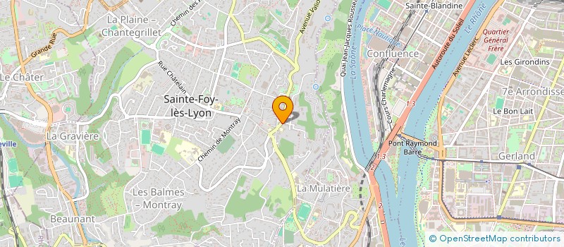 localisation de l'entreprise CALJUG  SAINTE-FOY-LES-LYON