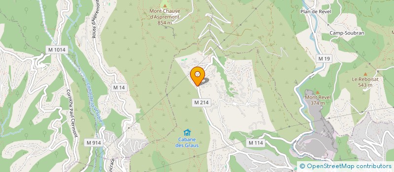 localisation de l'entreprise CALK'R  FALICON