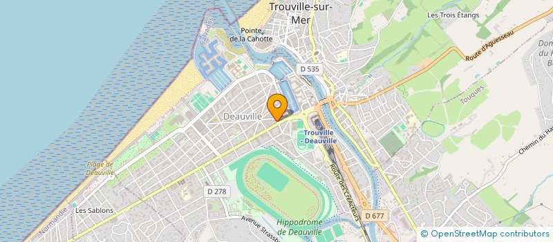 localisation de l'entreprise CALL à DEAUVILLE