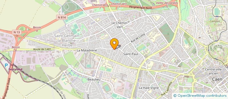 localisation de l'entreprise CALL AND GO à CAEN