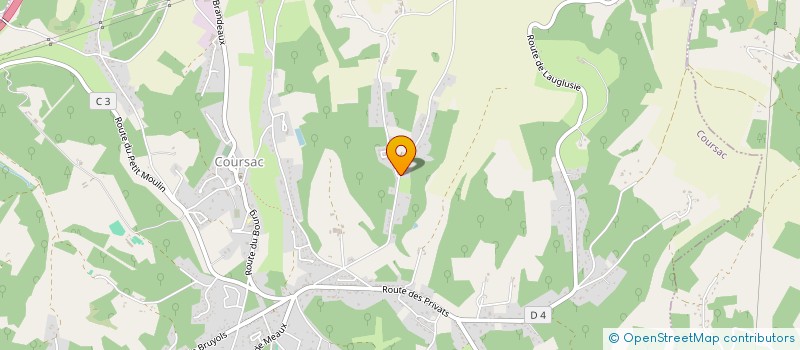 localisation de l'entreprise CALL CENTER DU CENTRE  COURSAC