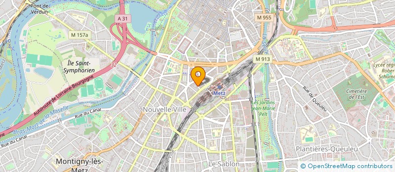 localisation de l'entreprise CALL COM  METZ