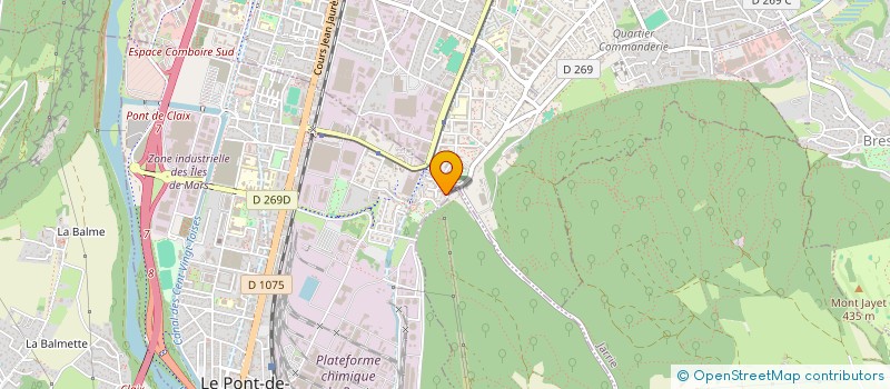 localisation de l'entreprise CALL'FRICHTI  LE PONT-DE-CLAIX