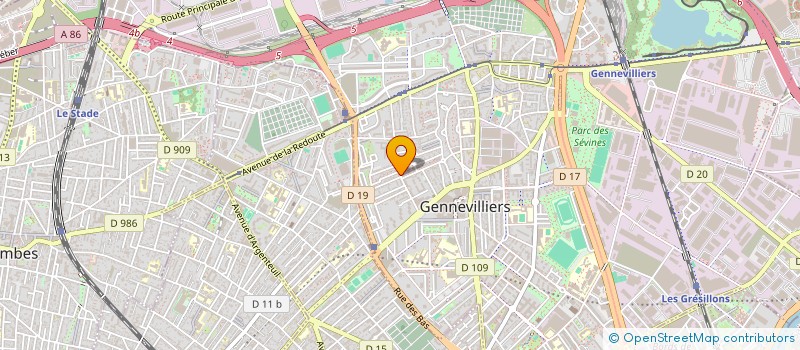 localisation de l'entreprise CALL ME à GENNEVILLIERS