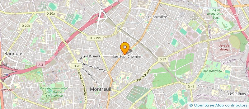 localisation de l'entreprise CALL NET CENTER à MONTREUIL