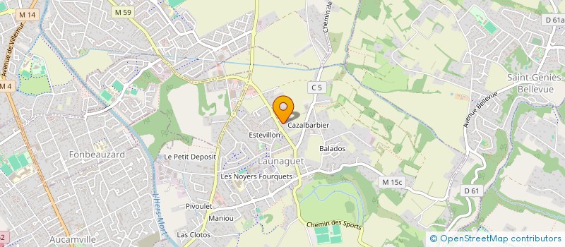 localisation de l'entreprise CALL OF SOUND 31  LAUNAGUET