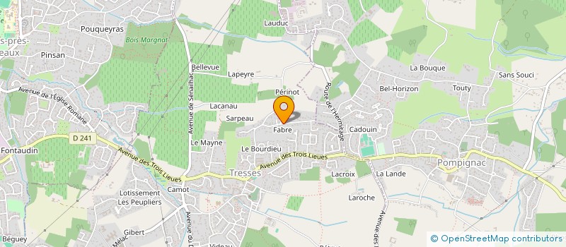 localisation de l'entreprise CALL TAXI  TRESSES