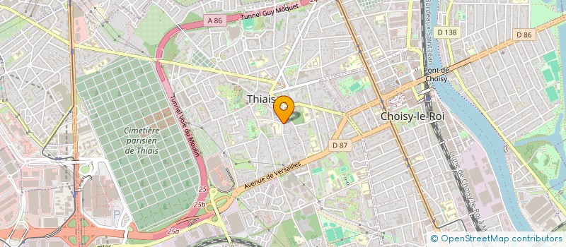 localisation de l'entreprise CALL TRANSPORT à THIAIS