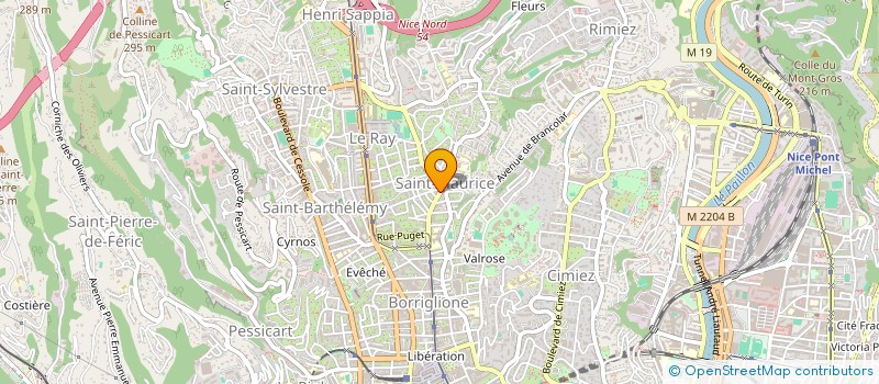 localisation de l'entreprise CALLA  NICE