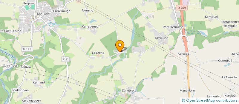 localisation de l'entreprise CALLA LILY  CLEGUER