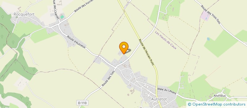 localisation de l'entreprise CALLAIS COUVERTURE  LES HAUTS-DE-CAUX