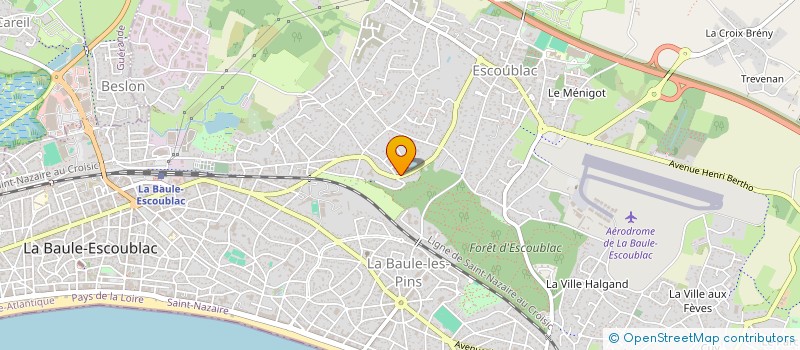 localisation de l'entreprise CALLAU PATRIMOINE  LA BAULE-ESCOUBLAC