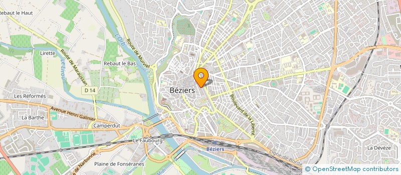 localisation de l'entreprise CALLE SALUD  BEZIERS