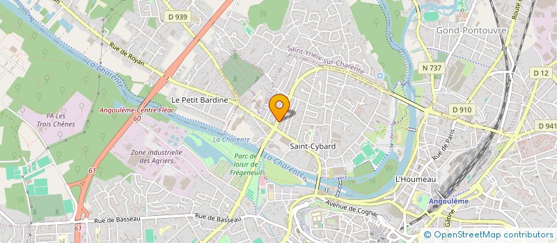 localisation de l'entreprise CALLEDE SARL à ANGOULEME