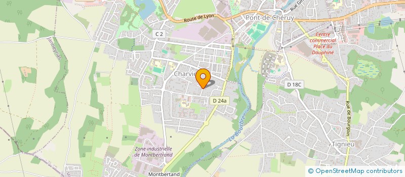 localisation de l'entreprise CALLEJA PRESTIGE  CHARVIEU-CHAVAGNEUX