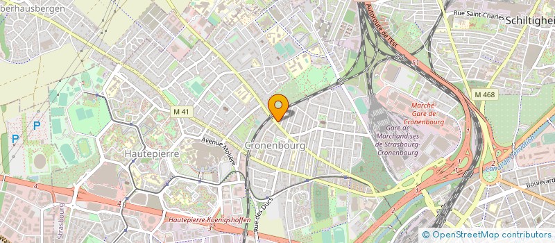 localisation de l'entreprise CALLERIS PROMOTION à STRASBOURG