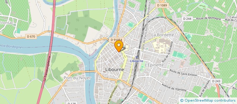 localisation de l'entreprise CALLERON à LIBOURNE