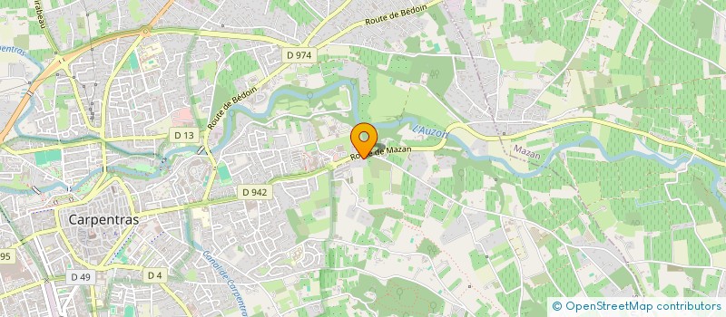 localisation de l'entreprise CALLI - BIO  CARPENTRAS