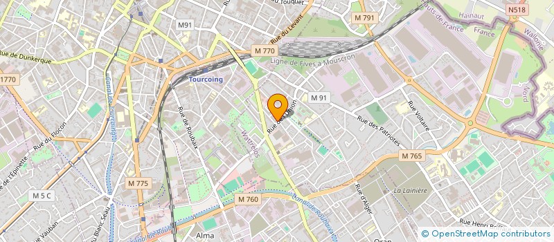 localisation de l'entreprise CALLI CONSTRUCTIONS  WATTRELOS