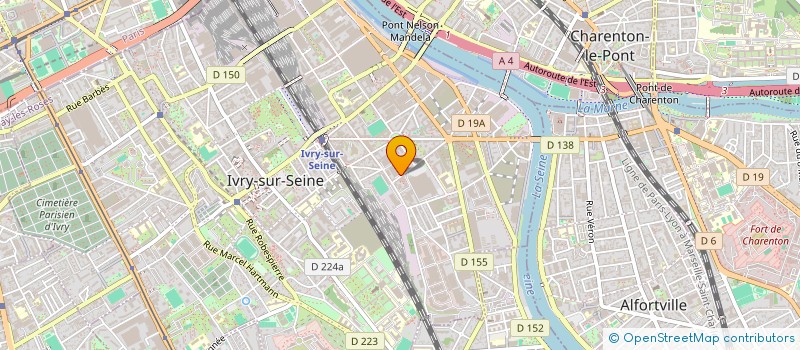 localisation de l'entreprise CALLIA FABRIQUE ECO-LAB (C.F.E.L)  IVRY-SUR-SEINE