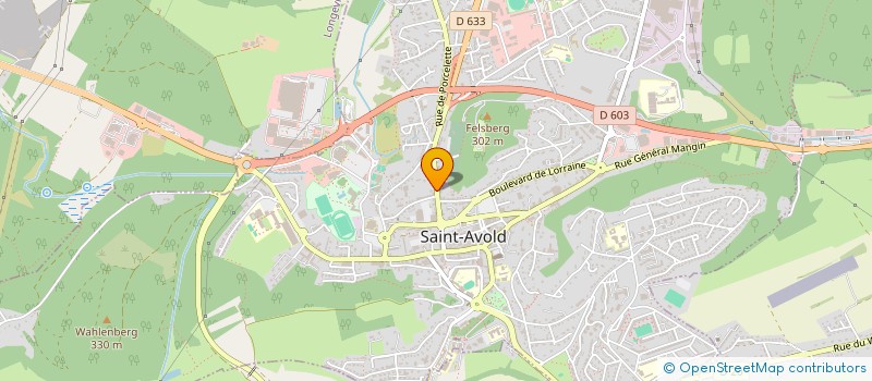 localisation de l'entreprise CALLIANDRE  SAINT-AVOLD