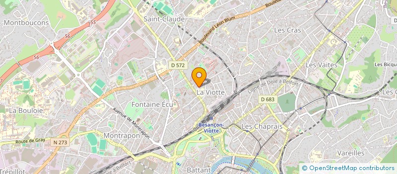 localisation de l'entreprise CALLIAS SERVICES à BESANCON