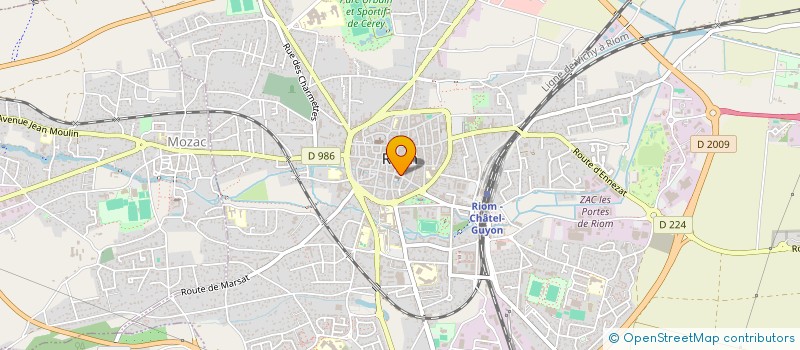 localisation de l'entreprise CALLIEBIDOU  RIOM