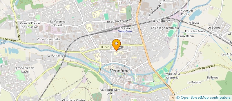 localisation de l'entreprise CALLIER GILLOT CLERE  VENDOME