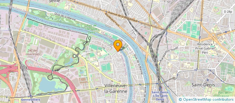 localisation de l'entreprise CALLIGARO à VILLENEUVE-LA-GARENNE