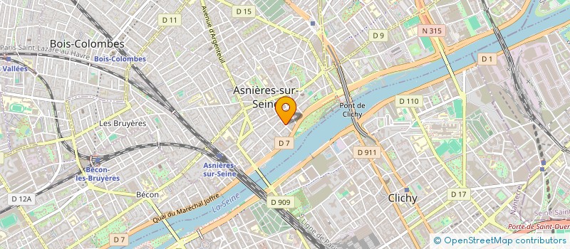 localisation de l'entreprise CALLING YOUR SHOW !  ASNIERES-SUR-SEINE