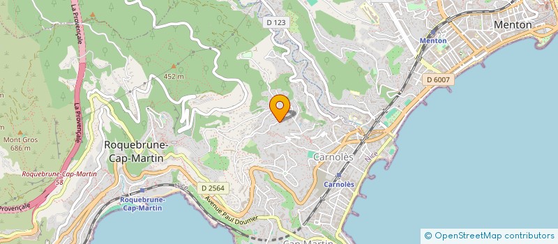 localisation de l'entreprise CALLIOPE à ROQUEBRUNE-CAP-MARTIN
