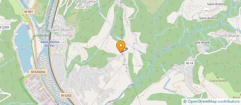 localisation de l'entreprise CALLIOPE  SAINT-MARTIN-DU-VAR