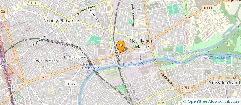 localisation de l'entreprise CALLIOPE à NEUILLY-SUR-MARNE