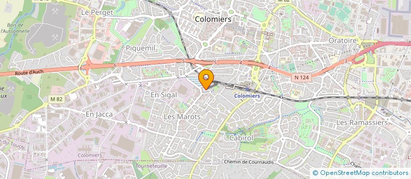 localisation de l'entreprise CALLIOPE ANIMATIONS 31 à COLOMIERS