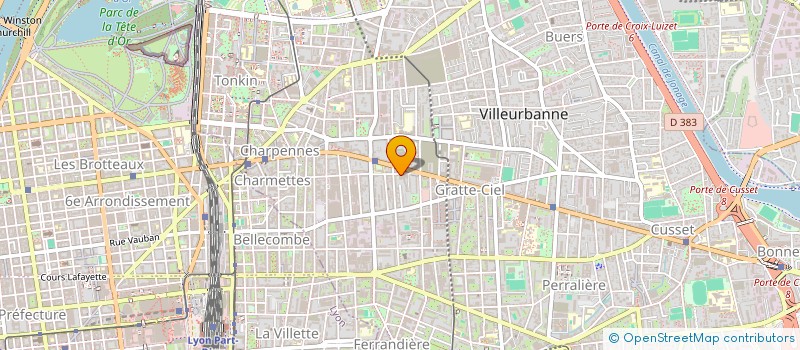 localisation de l'entreprise CALLIOPE CONSTRUCTIONS à VILLEURBANNE