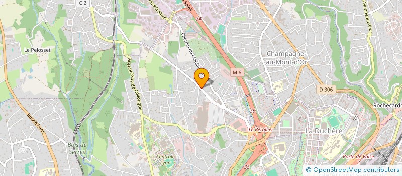 localisation de l'entreprise CALLIOPEE  ECULLY