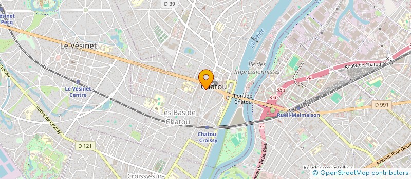 localisation de l'entreprise CALLIOPEE AVOCAT  CHATOU