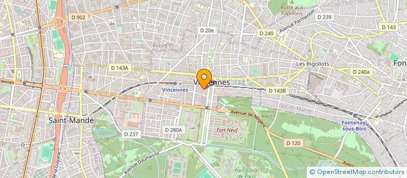 localisation de l'entreprise CALLIOPPEE à VINCENNES