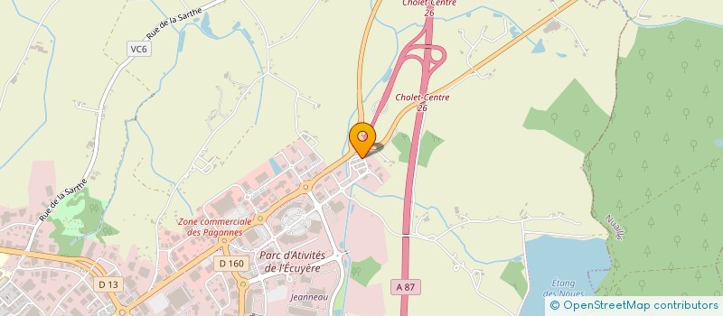 localisation de l'entreprise CALLIOS à CHOLET