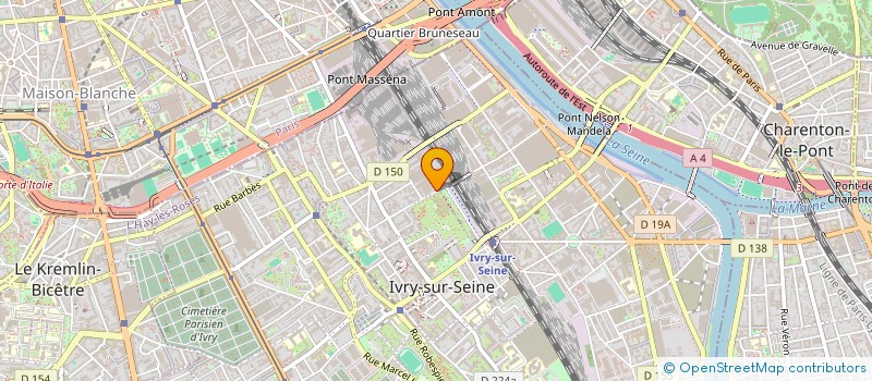 localisation de l'entreprise CALLISTEL à IVRY-SUR-SEINE