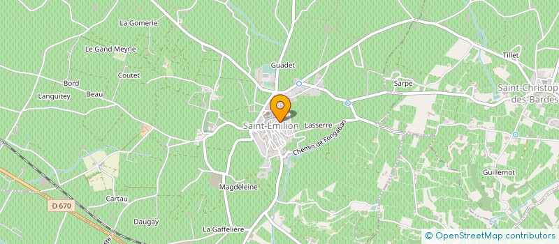 localisation de l'entreprise CALLISTO à SAINT-EMILION