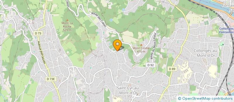 localisation de l'entreprise CALLIX SARL  SAINT CYR AU MONT D OR