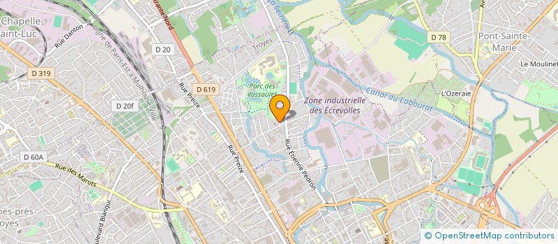 localisation de l'entreprise CALLOGEROT à TROYES