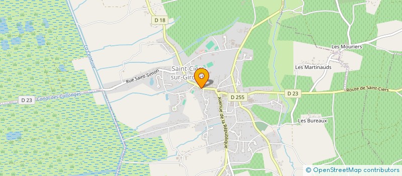 localisation de l'entreprise CALLONGE  SAINT-CIERS-SUR-GIRONDE