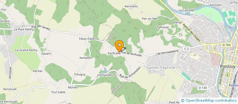 localisation de l'entreprise CALLOPEE à PONTIVY