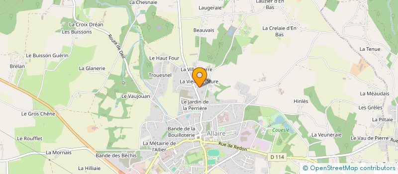 localisation de l'entreprise CALLOT FRANCOIS à ALLAIRE