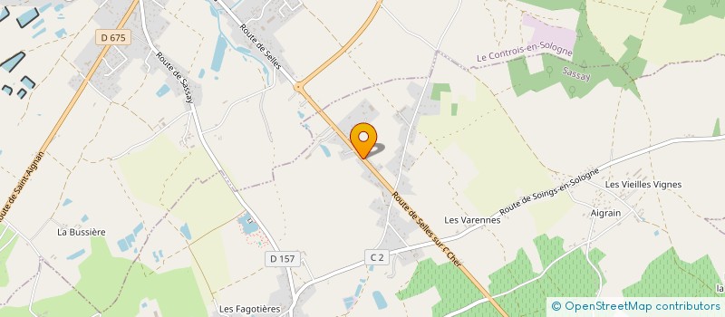 localisation de l'entreprise CALLOUX ET FILS  LE CONTROIS-EN-SOLOGNE