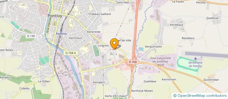 localisation de l'entreprise CALLUNE à PONTIVY