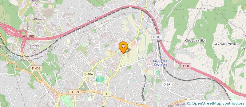 localisation de l'entreprise CALLY  LA CIOTAT