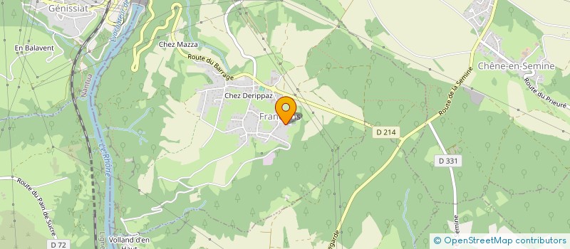 localisation de l'entreprise CALLY-NANT  FRANCLENS